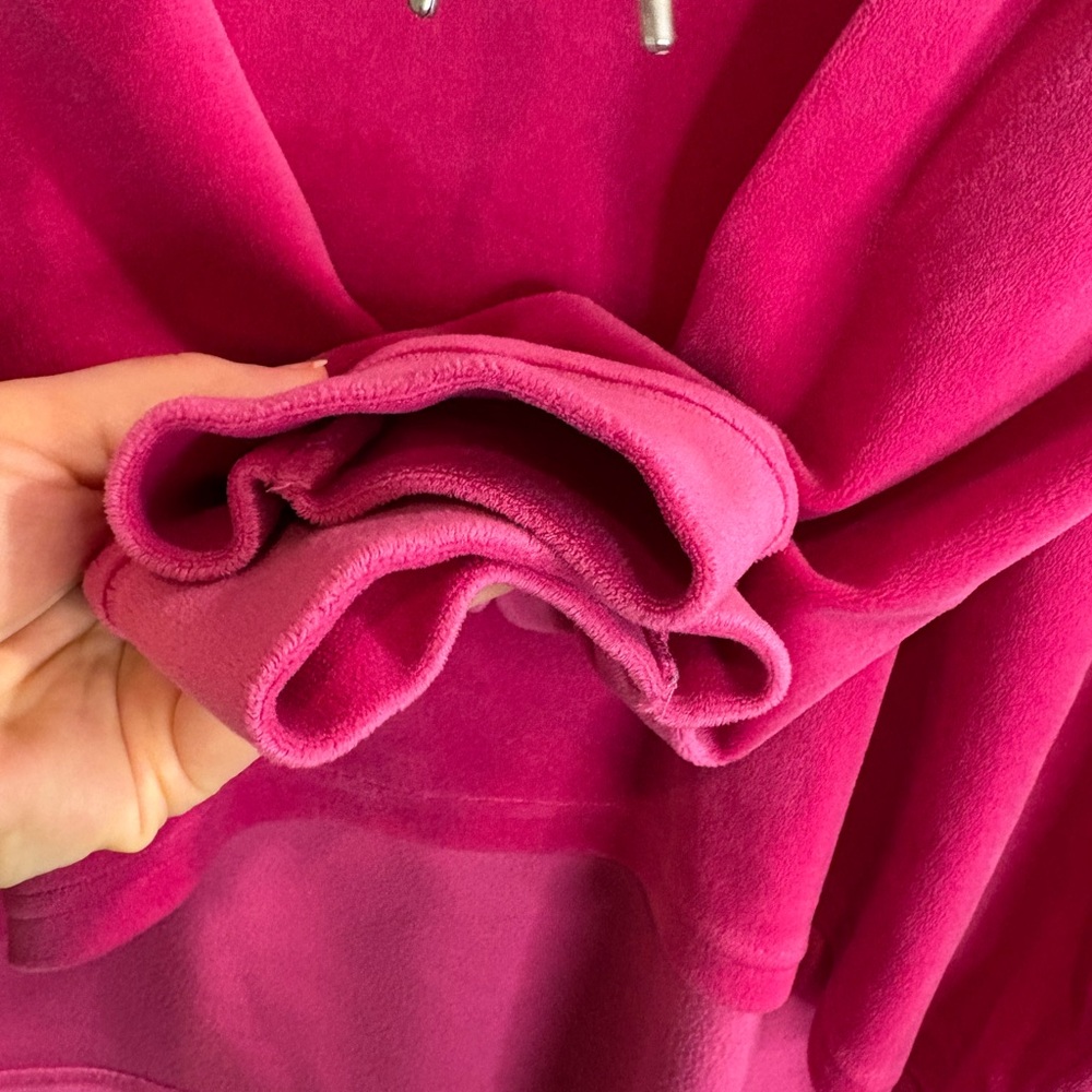 Nicole Miller High Neck Pullover Fuchsia Velvet Comfort Scoop Neck Sweater - Picture 4 of 5